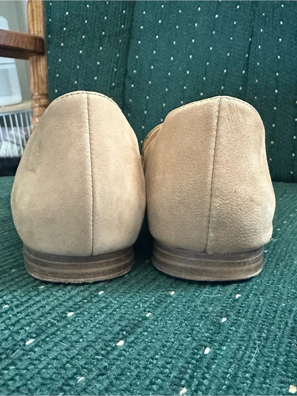 Naturalizer Taupe Suede Slip-On Loafers